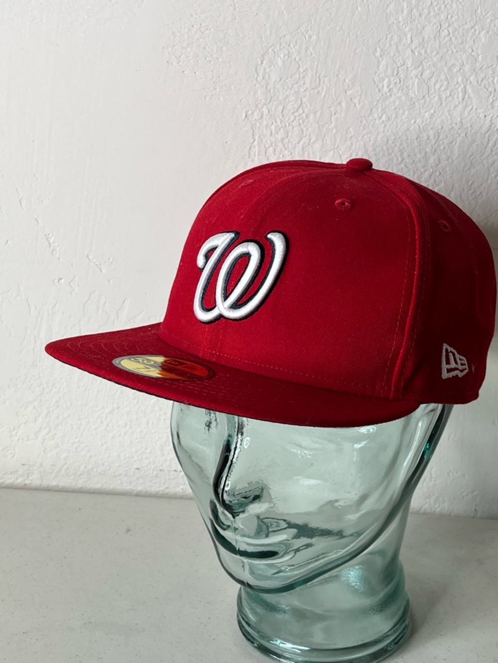 New Era Red Washington W Fitted Cap